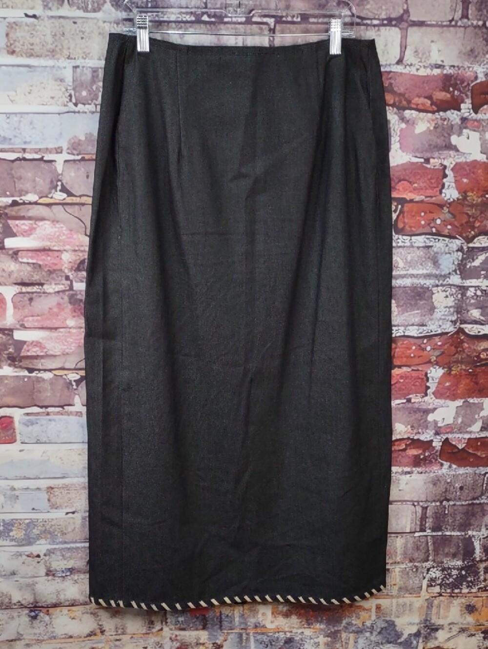 Rosa Ropa Western Inspired Maxi Skirt with Whipstitched Detail - Picture 2 of 5